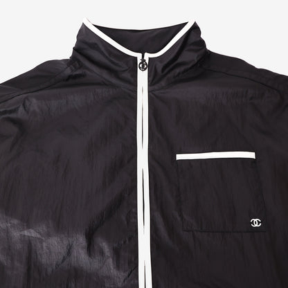 Chanel Coco Beach 2026 Black/White Athletic Jacket (Contact to Enquire)