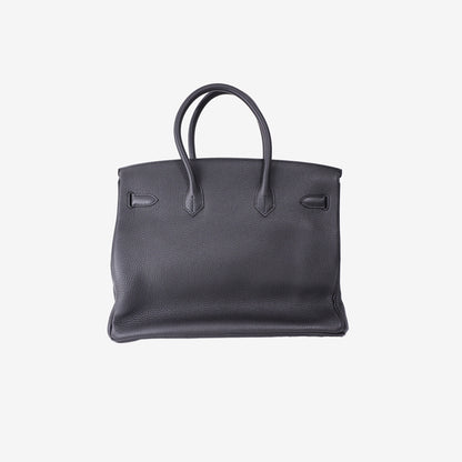 Hermès Birkin 35 in Noir Clemence Leather with Palladium Hardware