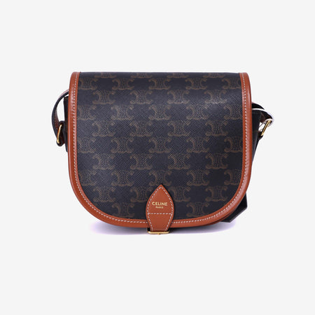 Celine Medium Folco Bag Triomphe Canvas Calfskin (Contact to Enquire)