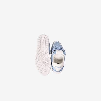 Louis Vuitton Blue Canvas Sneakers (Size 38.5) (Contact to Enquire)