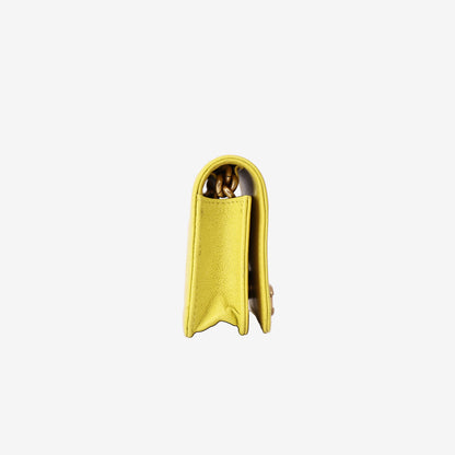 Chanel Mini Boy Belt Bag in Yellow Chevron Quilted Caviar Leather with Gold Hardware (Contact to Enquiry)