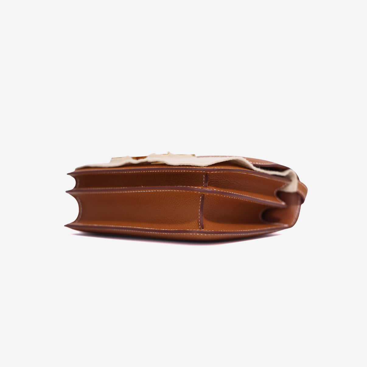 Hermès Constance 18 in Gold Epsom Leather with Gold Hardware bottom side view