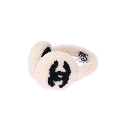 Chanel Earmuff Shearling Lambskin White & Ecru AAB262 (Contact to Enquire)