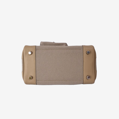Hermès Birkin Cargo 25 in Beige Marfa Toile Goéland and Veau Swift Leather with Palladium-Plated Hardware