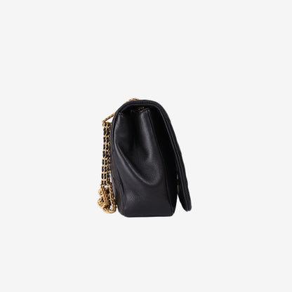 Chanel On and On Chain Flap Bag in Black Quilted Lambskin with Gold Hardware (Contact to Enquiry)