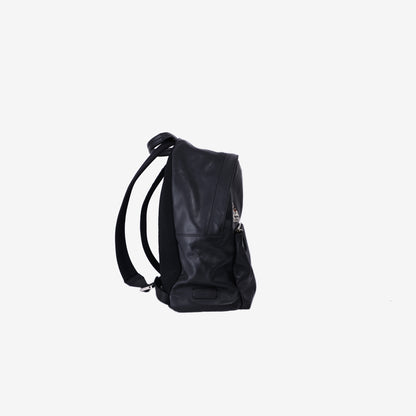 Fendi Monster Rucksack Backpack in Black Calfskin Leather/Crocodile Leather with Silver Hardware