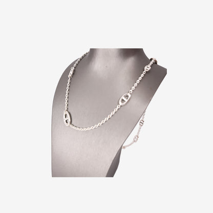 Hermès Farandole Long Necklace 80 in Sterling Silver