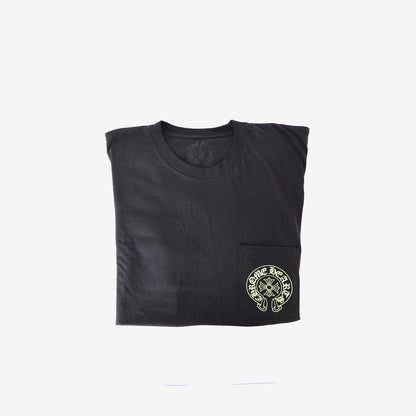 Chrome Hearts Glow in the Dark Pocket Tee in Black front view