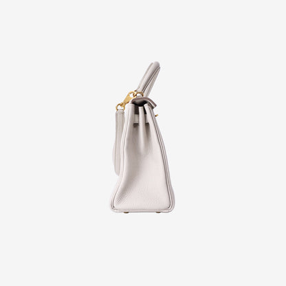 Hermès Kelly 25 in Béton Togo Leather with Gold-Plated Hardware