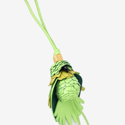 Loewe Parrot Charm in Green Calfskin Leather