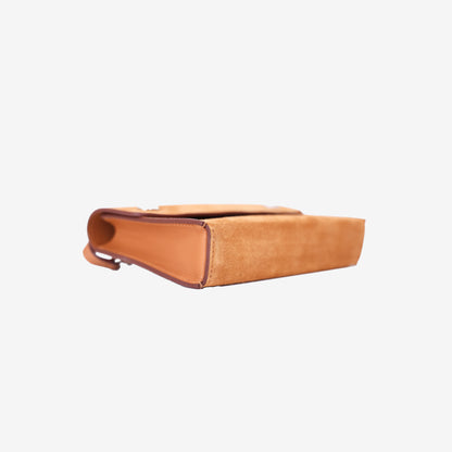 Hermès Snap Wallet in Sesame Veau Grizzly Suede and Swift Leather with Palladium Hardware