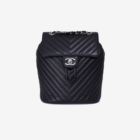 Chanel Urban Spirit Backpack in Black Lambskin Leather