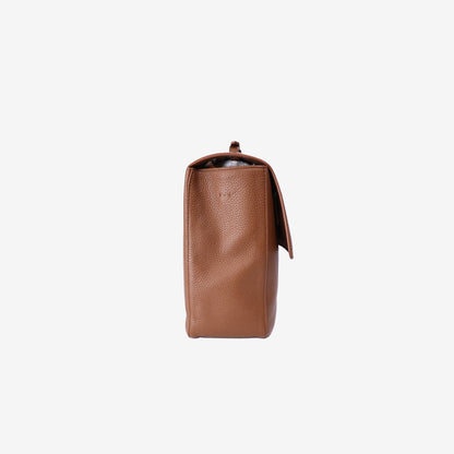 Chanel 26A Matthieu Blazy Maxi Flap Bag 38.5 in Camel Calfskin Leather with Silver Hardware (Contact to Enquire)