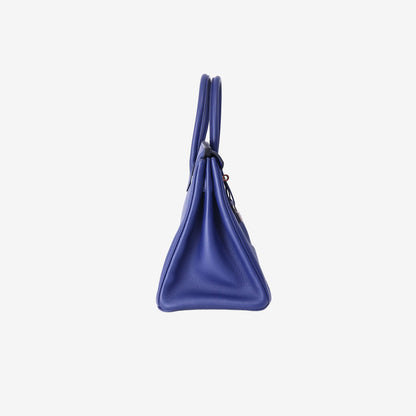 Hermès Birkin 30 in Bleu Vache Trekking Leather with Palladium-Plated Hardware