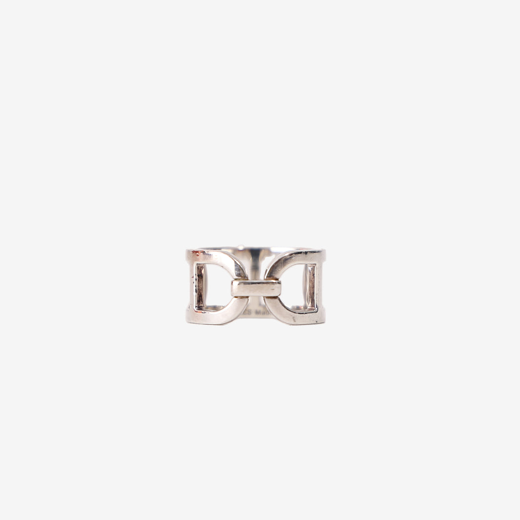 Hermès Ever Chaîne d’Ancre Ring in Sterling Silver