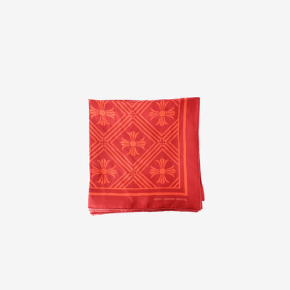 Chrome Hearts Silk Scarf in Red Silk