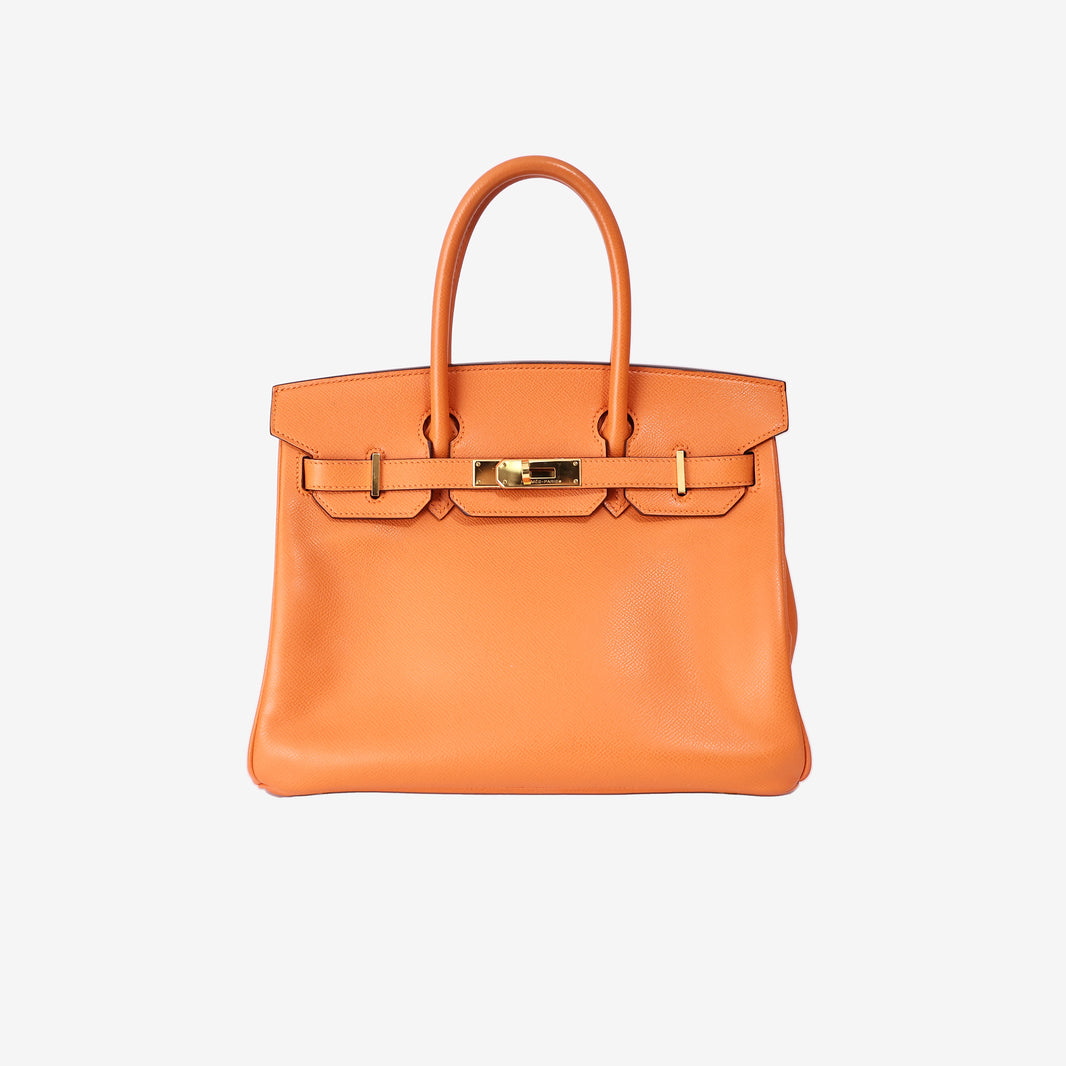 Hermès Birkin 30 in Orange Epsom Leather with Gold Hardware