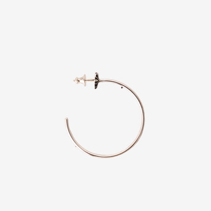 Chrome Hearts Hoop Earring Plus Post in Silver