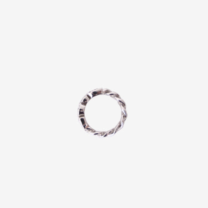 Dior Women's Ring in Silver-Tone Metal with Crystal Detailing