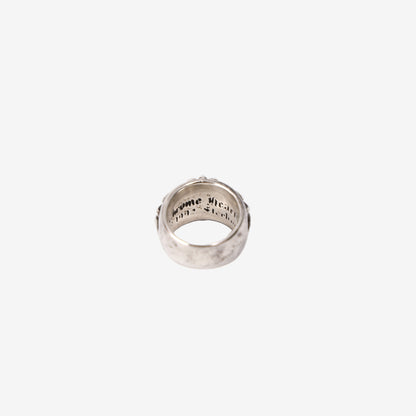 Chrome Hearts Floral Cross Ring in Sterling Silver