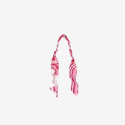 Hermès Brides de Gala Shadow Twilly in Rose, White and Fuchsia Silk