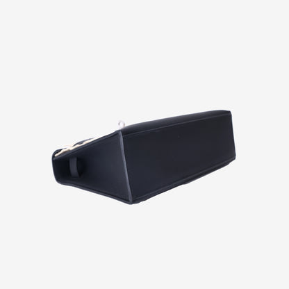 Hermès Kelly Pochette in Noir Swift Leather with Palladium-Plated Hardware (Contact to Enquire)