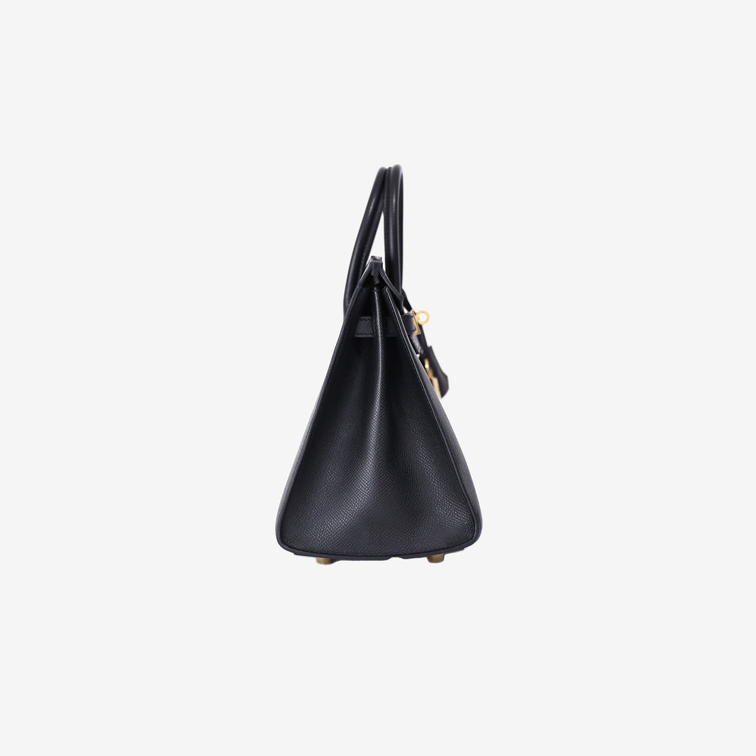 Hermès Birkin 25 in Noir Epsom Leather with Gold Hardware