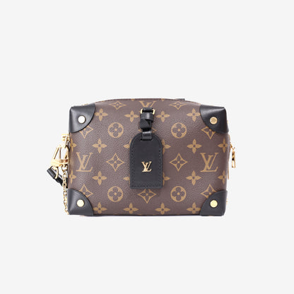 Louis Vuitton Petite Malle Souple in Monogram Canvas with Black Leather Trim