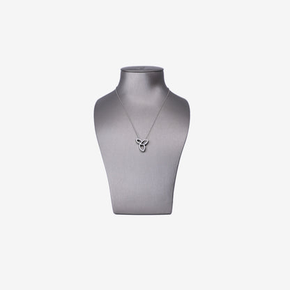 Harry Winston Lily Cluster Diamond Pendant in White Gold with Diamond back view
