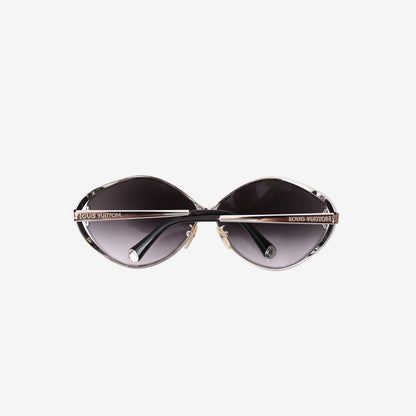 Louis Vuitton Laurel Sunglasses with Silver-Tone Hardware