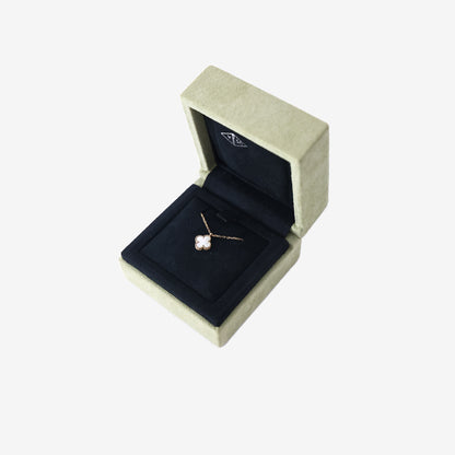 Van Cleef & Arpels Sweet Alhambra Pendant in Yellow Gold & White Mother-of-Pearl