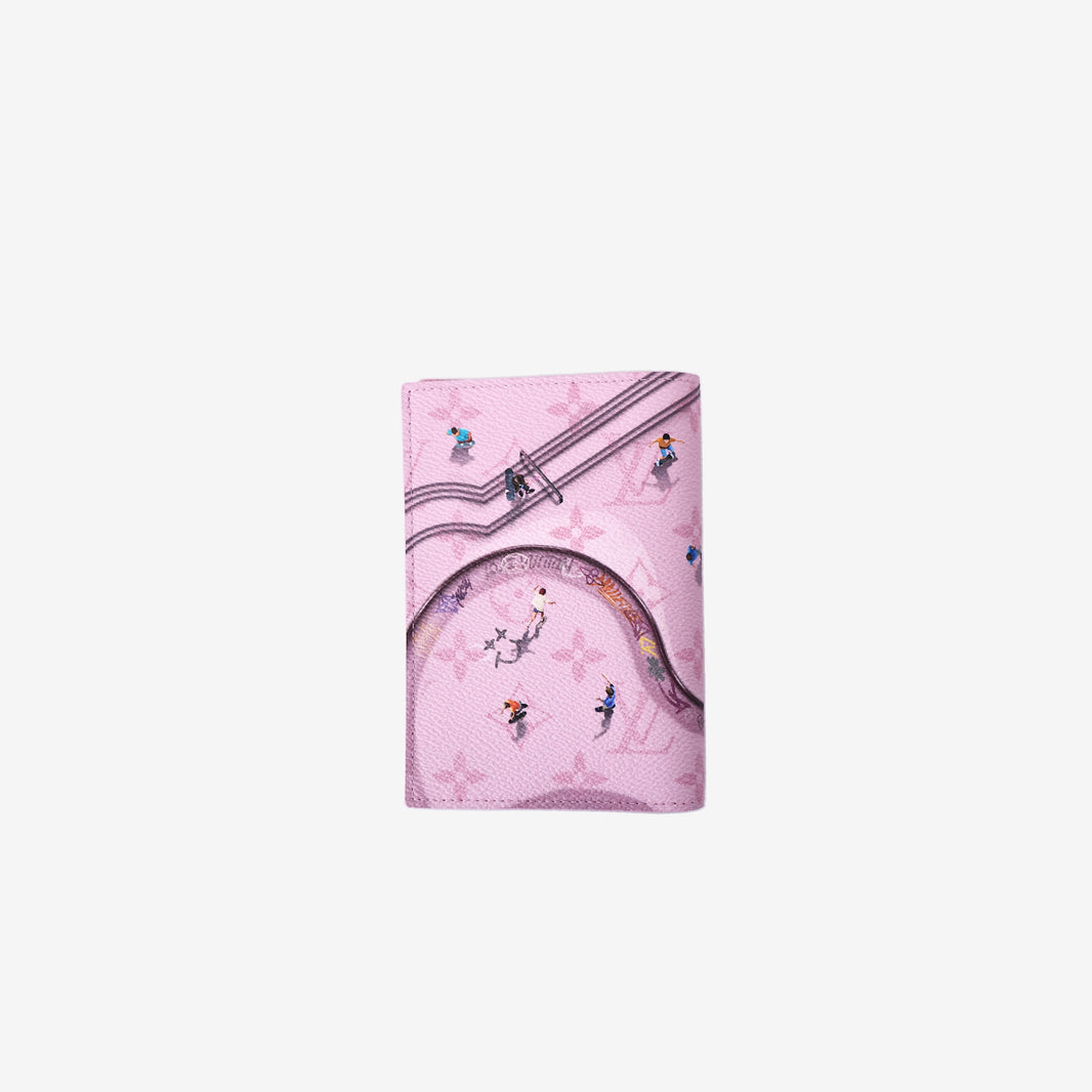 Louis Vuitton Passport Cover in Skateboard Pink Monogram Coated Canvas