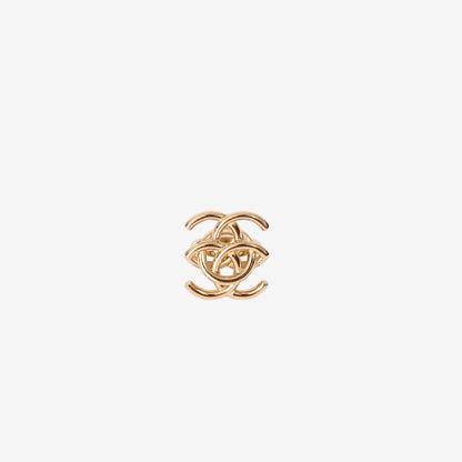 Chanel 26A Gold-Tone Ring (Size 52)