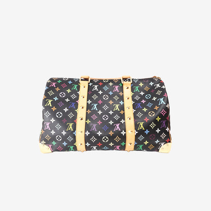 Louis Vuitton Speedy 45 Handbag in Noir Monogram Multicolor Canvas with Leather Trim (Contact to Enquire)