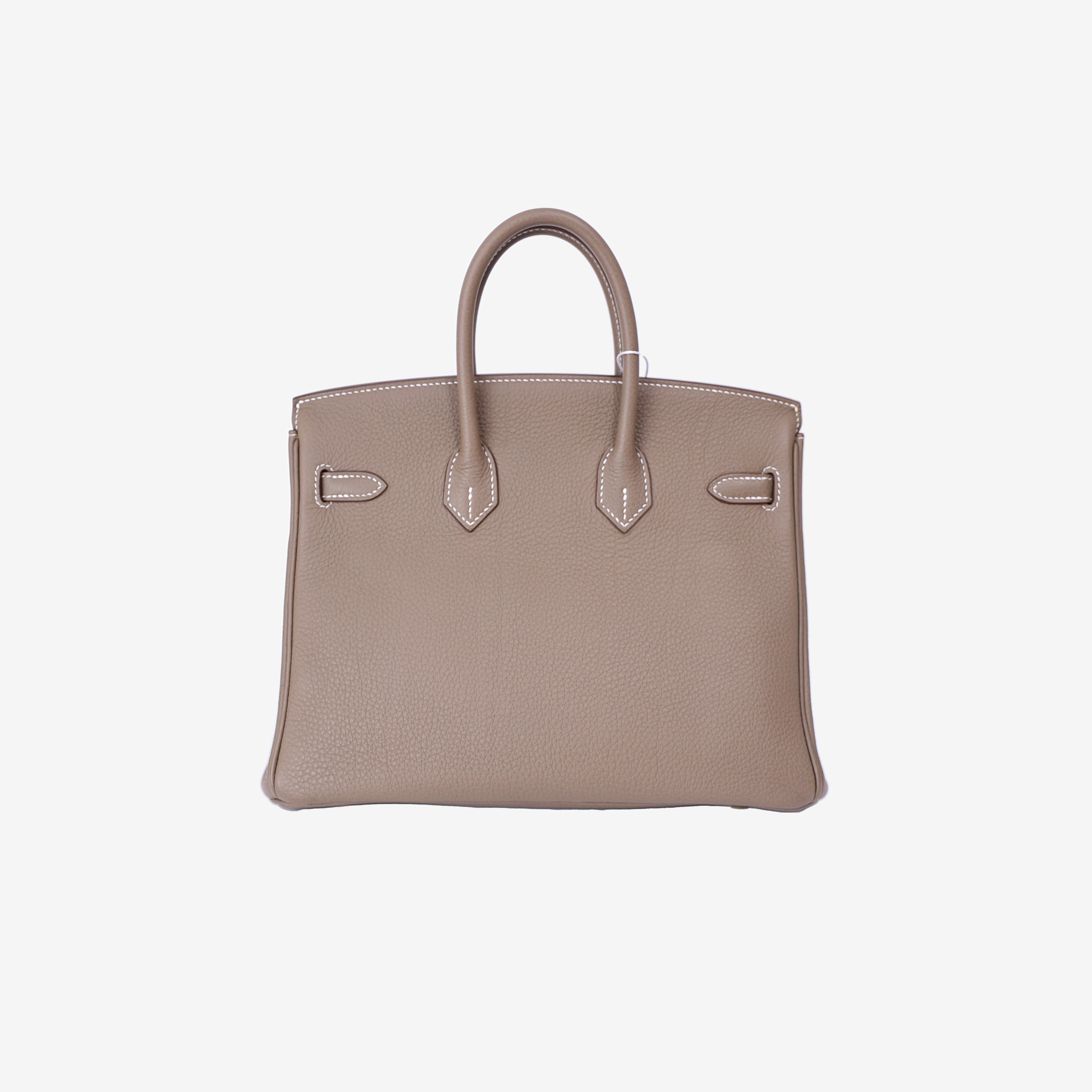 Hermès Birkin 25 in Etoupe Togo Leather with Gold Hardware back view