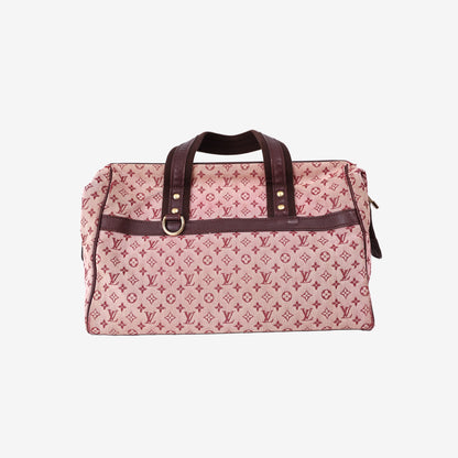 Louis Vuitton Josephine GM Satchel in Cherry Pink Mini Monogram Canvas with Gold Hardware