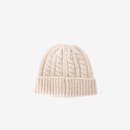 Chanel Cloche Beanie in White Cashmere