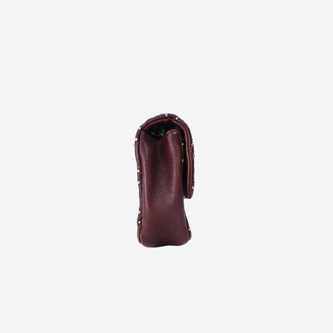 Chanel Paris-Dallas Metal Beauty Flap Bag in Burgundy Washed, Crumpled Lambskin with Silver Hardware (Contact to Enquire)