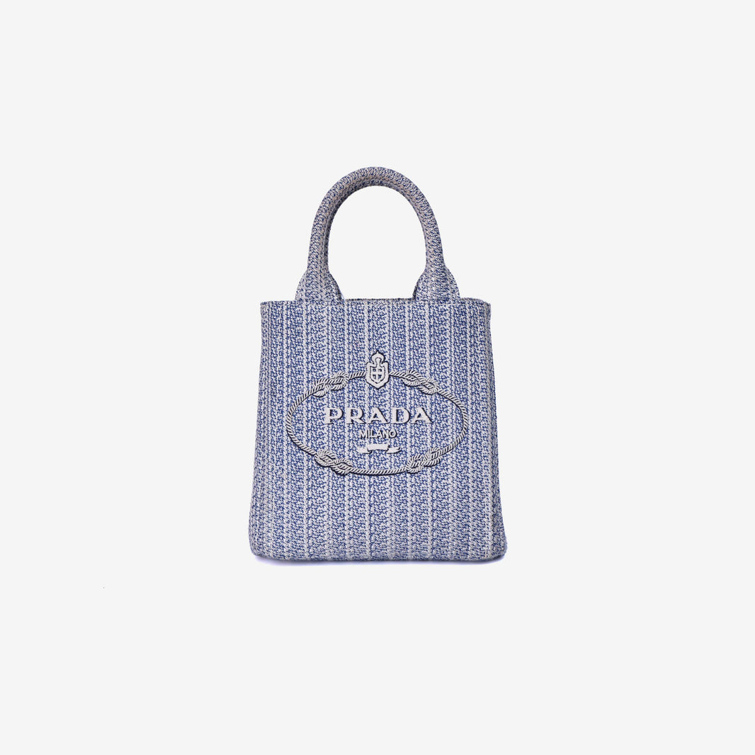 Prada Jacquard Tote Bag in Canvas Leather (Contact to Enquire)