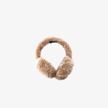 Chanel Shearling Lambskin Ear Muffs in Honey