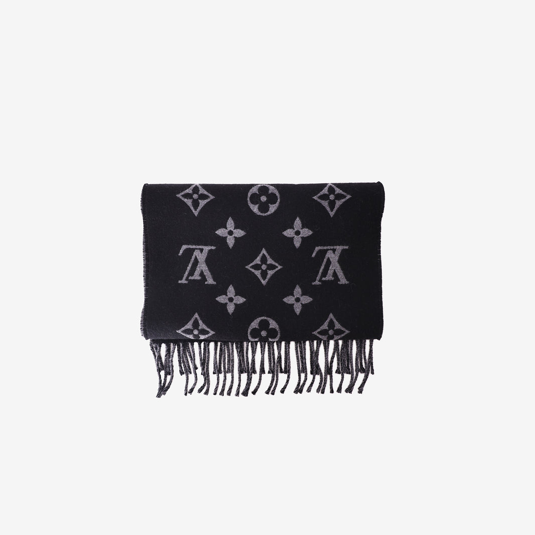 Louis Vuitton Reykjavik Scarf in Black Cashmere
