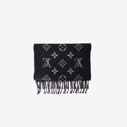 Louis Vuitton Reykjavik Scarf in Black Cashmere