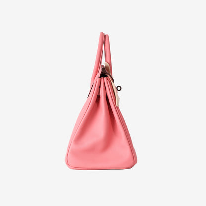 Hermès Birkin 25 in Rose Été K4 Swift Leather with Palladium-Plated Hardware