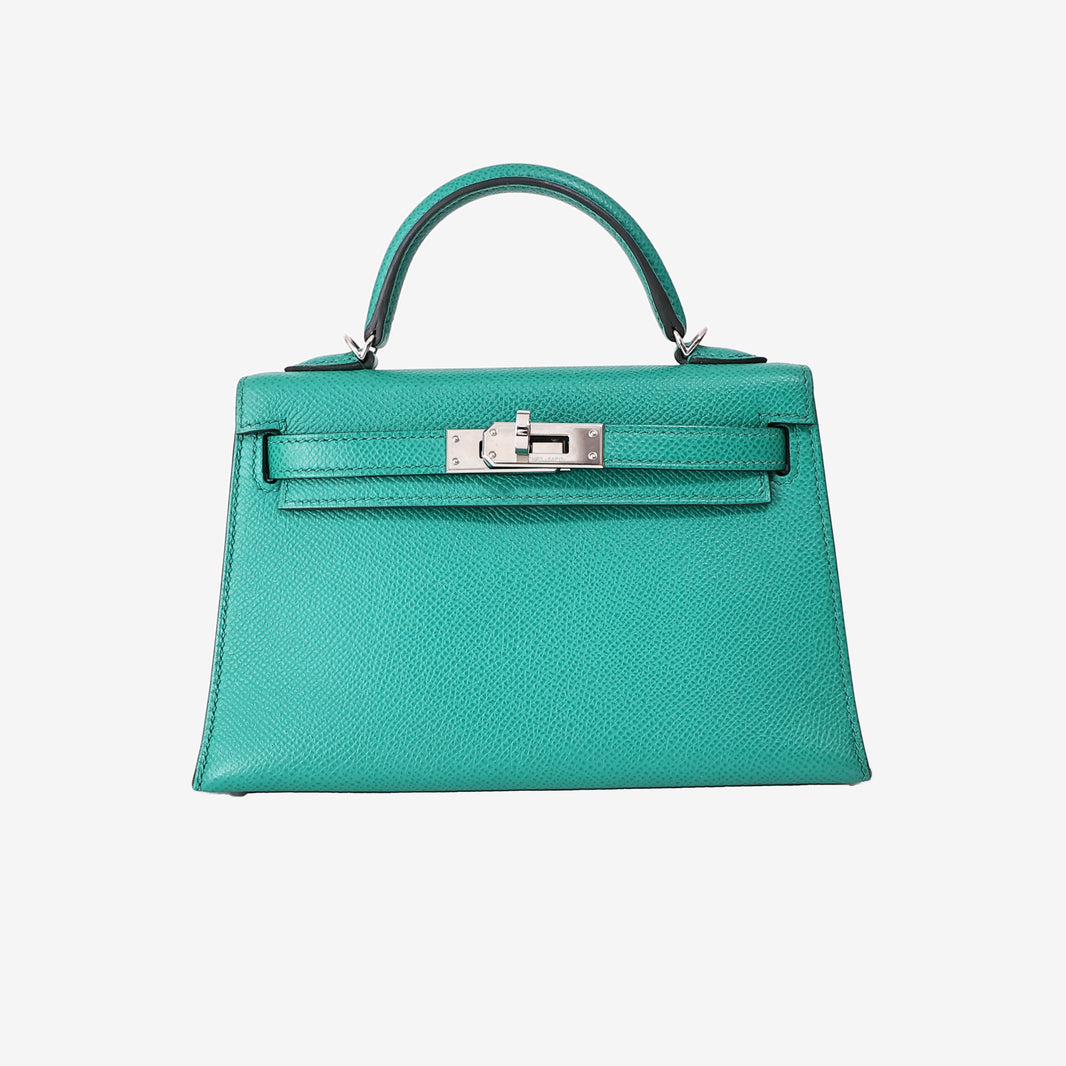 Hermès Mini Kelly 20 in Vert Jade Epsom Leather with Palladium Hardware (Contact to Enquire)