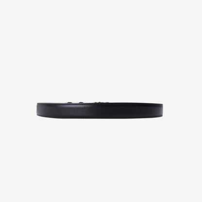 Celine Triomphe Belt in Black Calfskin Leather with Gold Hardware (Size 75) (Contact to Enquire)