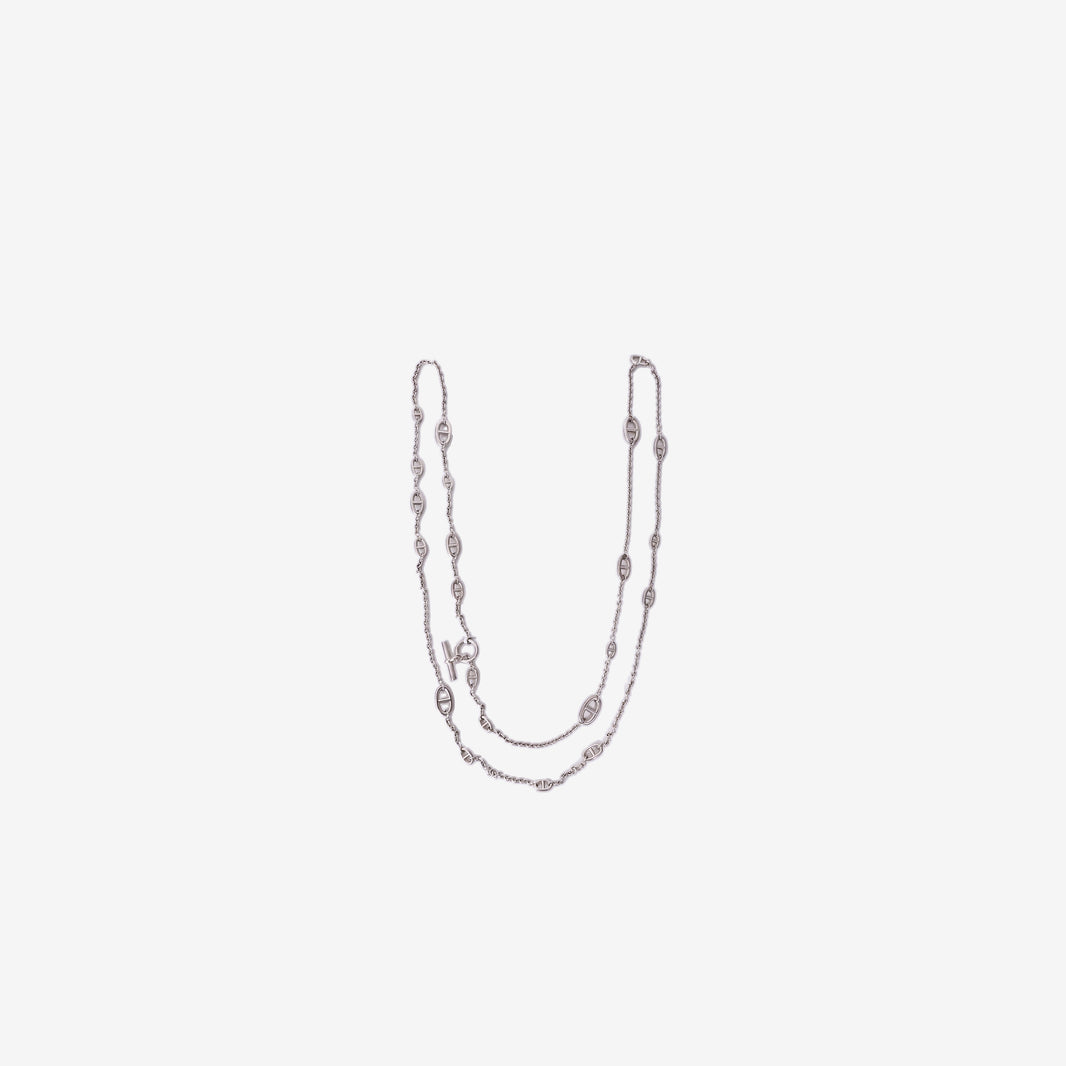 Hermès Farandole Necklace in Sterling Silver (160 cm)