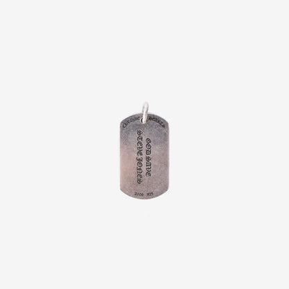 Chrome Hearts Union Jack Dog Tag Pendant in 925 Sterling Silver