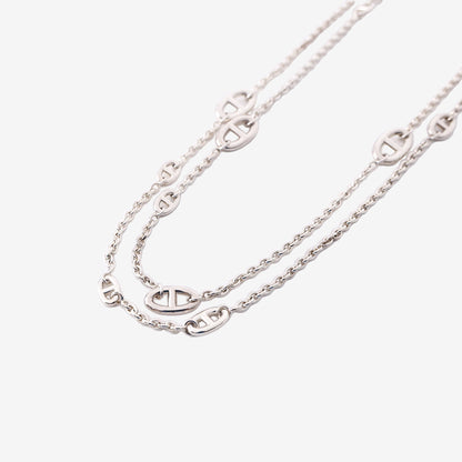 Hermès Farandole Long Necklace in Sterling Silver