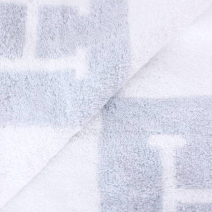 Hermès Avalon Wash Cloth in Blue Glacier Cotton detail view