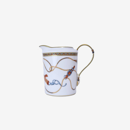 Hermès Cheval d’Orient Creamer in Multicolour Porcelain front view
